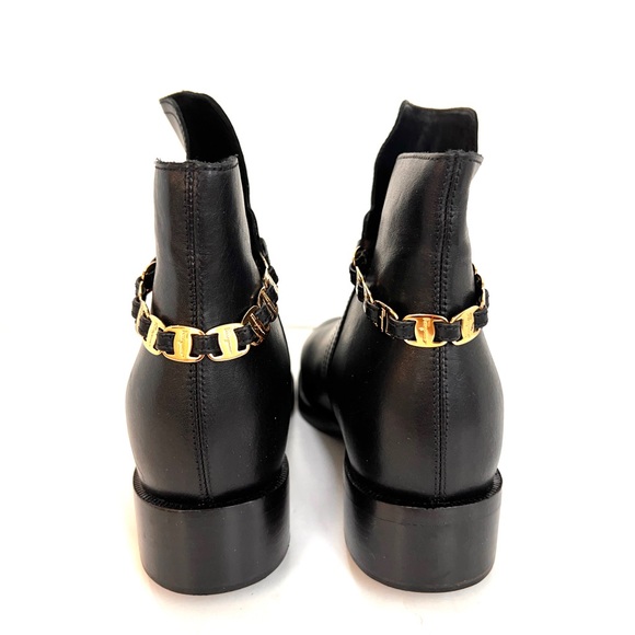 Salvatore Ferragamo Black Nandino Booties - Picture 2 of 7